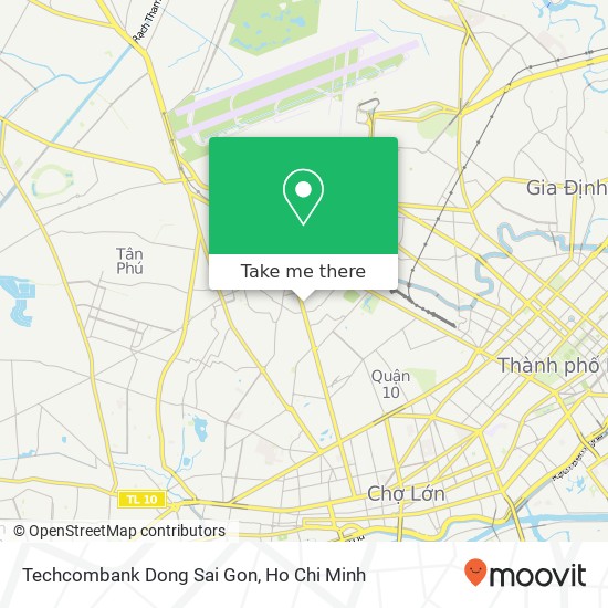 Techcombank Dong Sai Gon map