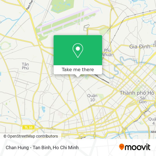 Chan Hung - Tan Binh map