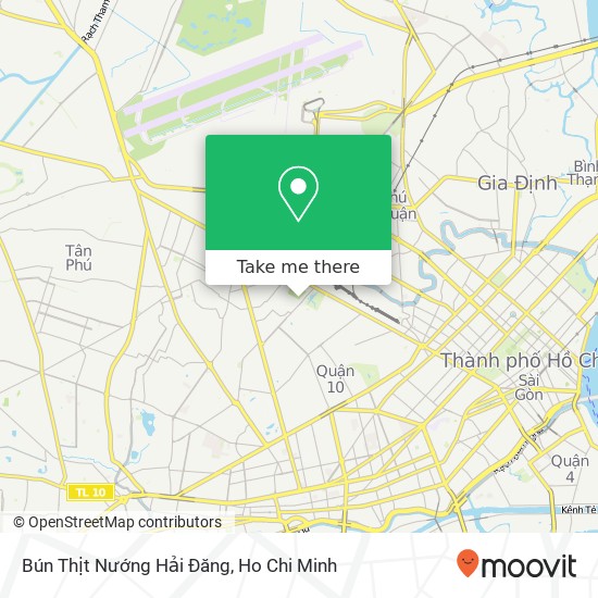 Bún Thịt Nướng Hải Đăng map