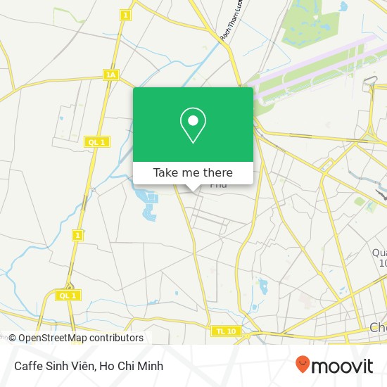 Caffe Sinh Viên map