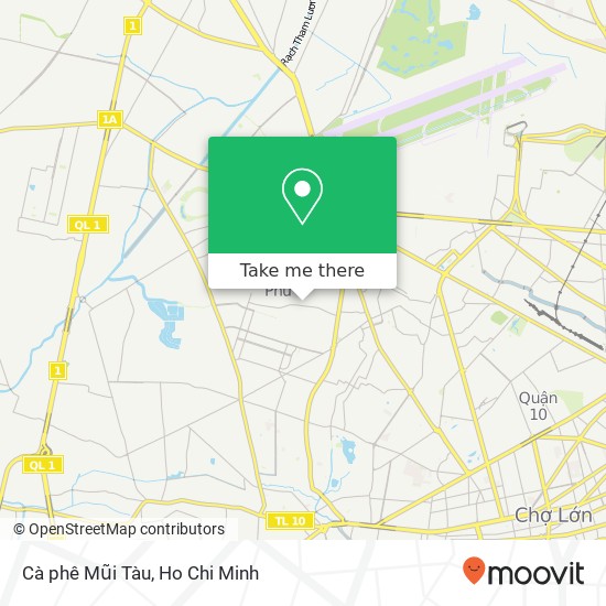 Cà phê Mũi Tàu map