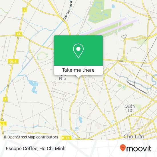 Escape Coffee map