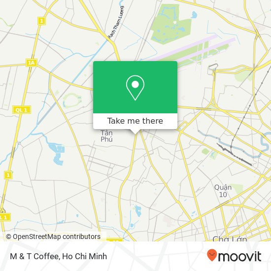 M & T Coffee map