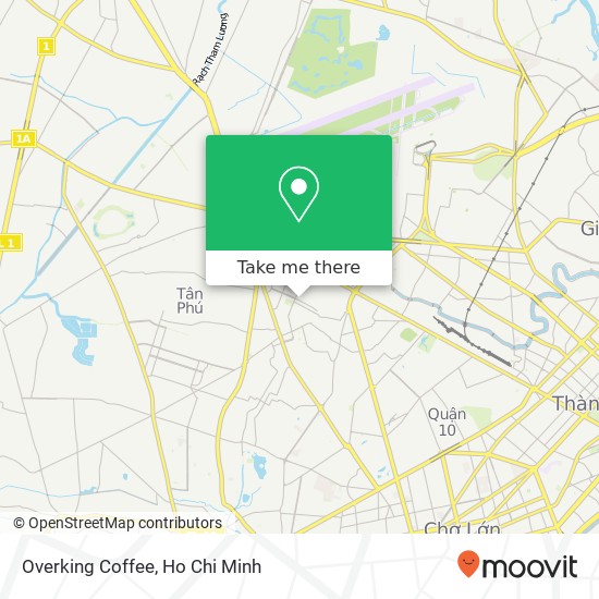 Overking Coffee map