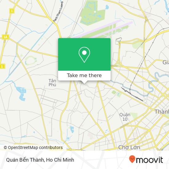 Quán Bến Thành map