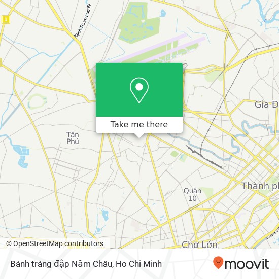 Bánh tráng đập Năm Châu map