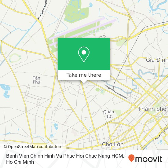 Benh Vien Chinh Hinh Va Phuc Hoi Chuc Nang HCM map