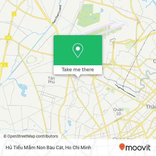 Hủ Tiếu Mầm Non Bàu Cát map