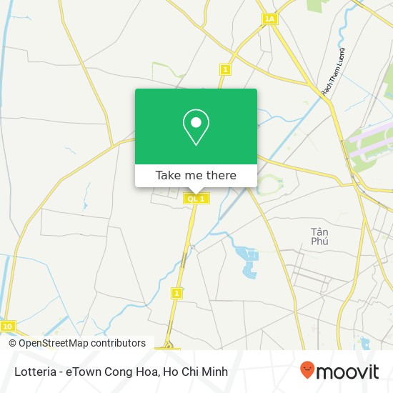 Lotteria - eTown Cong Hoa map