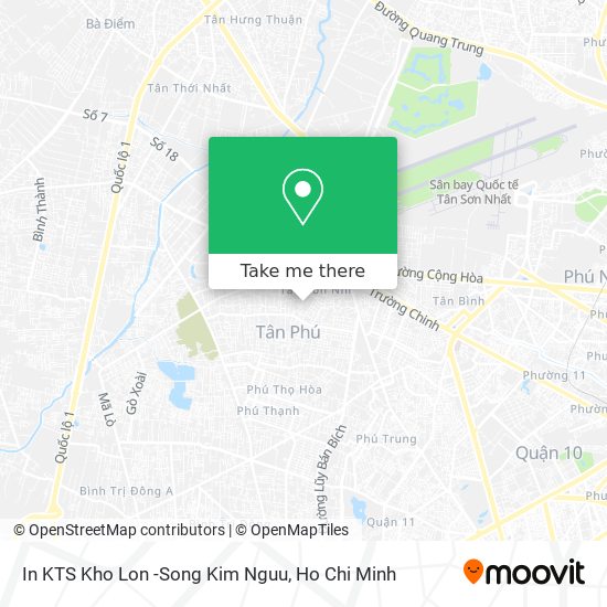 In KTS Kho Lon -Song Kim Nguu map