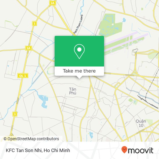 KFC Tan Son Nhi map