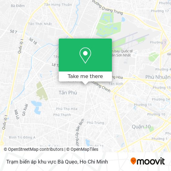 Trạm biến áp khu vực Bà Quẹo map