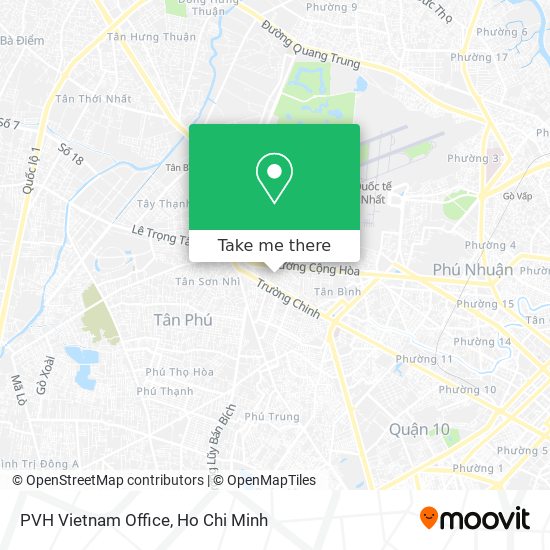 PVH Vietnam Office map