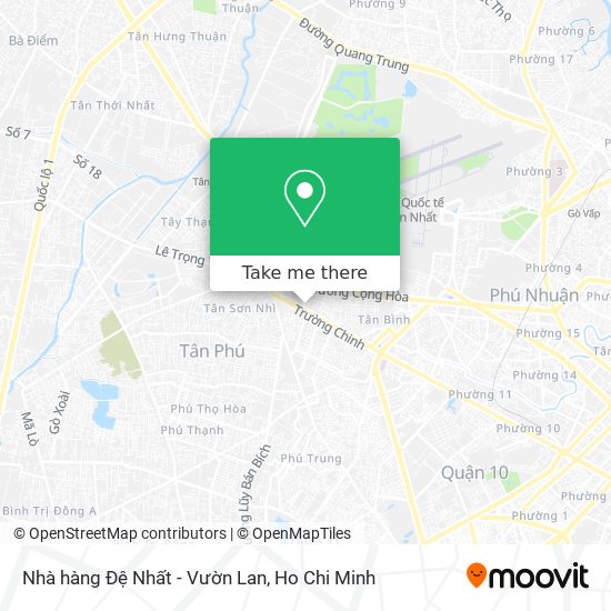 Nhà hàng Đệ Nhất - Vườn Lan map