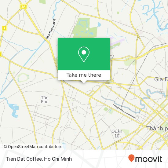 Tien Dat Coffee map