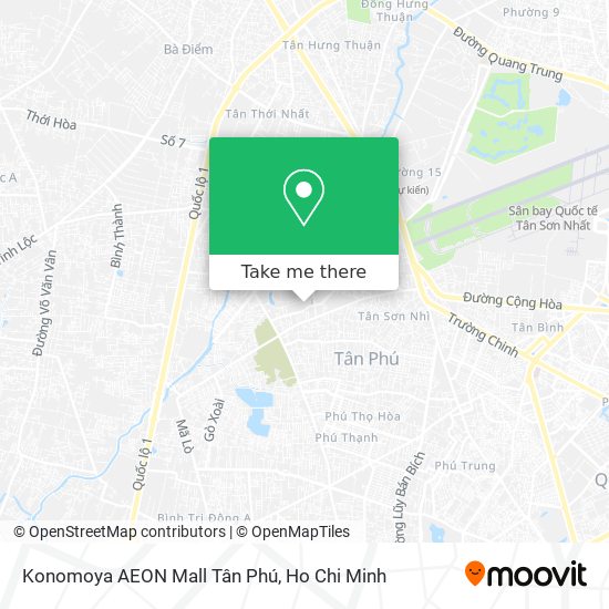 Konomoya AEON Mall Tân Phú map