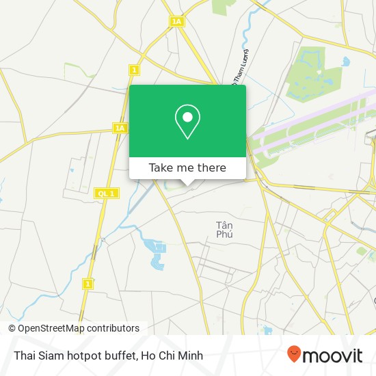 Thai Siam hotpot buffet map