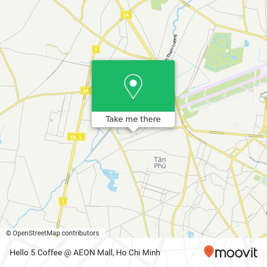 Hello 5 Coffee @ AEON Mall map