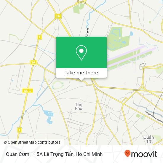 Quán Cơm 115A Lê Trọng Tấn map