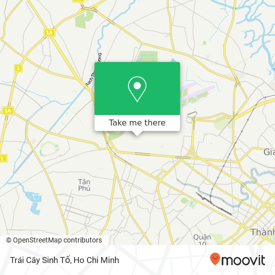 Trái Cây Sinh Tố map