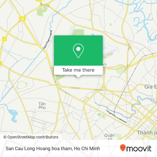 San Cau Long Hoang hoa tham map