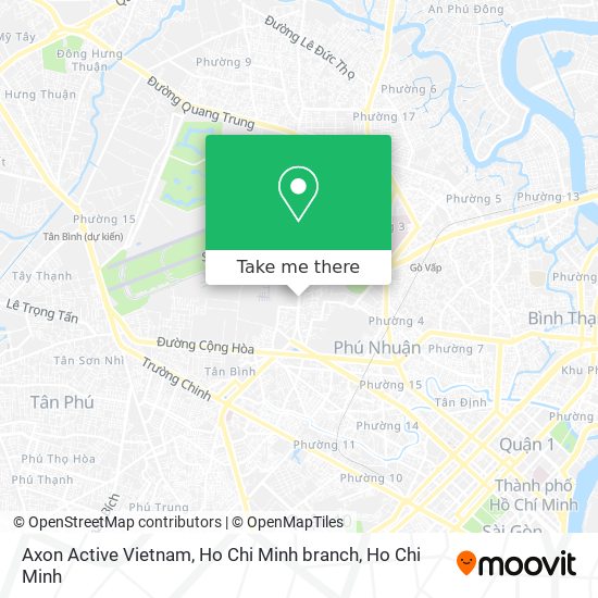 Axon Active Vietnam, Ho Chi Minh branch map