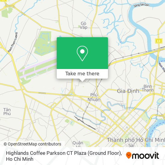 Highlands Coffee Parkson CT Plaza (Ground Floor) map