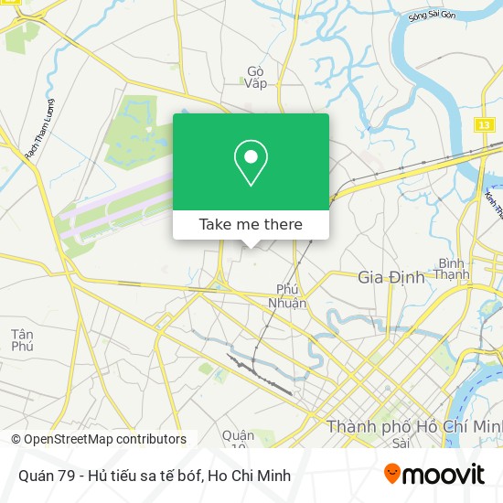 Quán 79 - Hủ tiếu sa tế bóf map