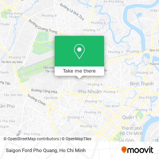 Saigon Ford Pho Quang map