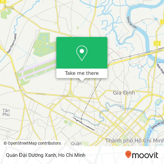 Quán Đại Dương Xanh map