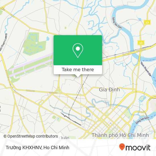 Trường KHXHNV map