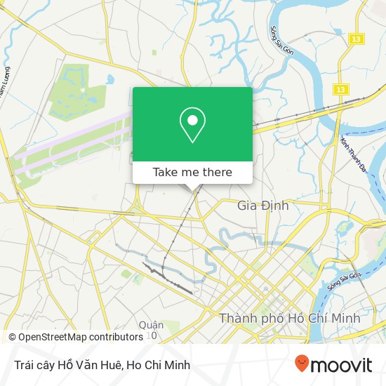 Trái cây Hồ Văn Huê map