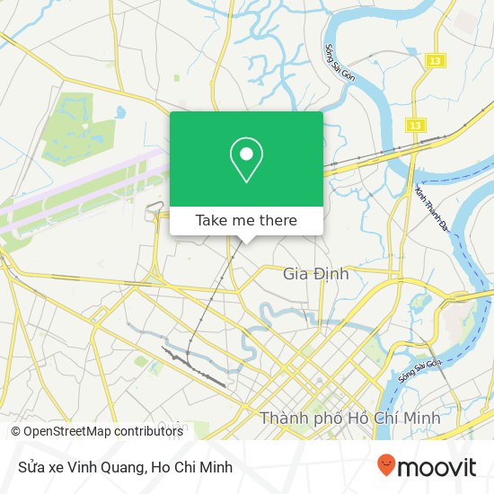 Sửa xe Vinh Quang map