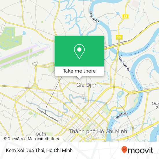 Kem Xoi Dua Thai map