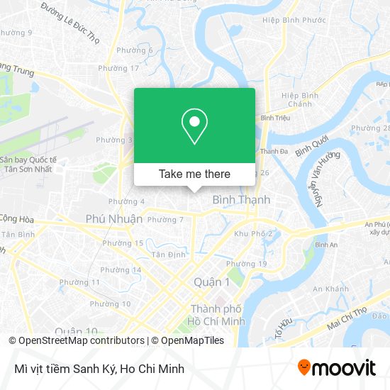 Mì vịt tiềm Sanh Ký map