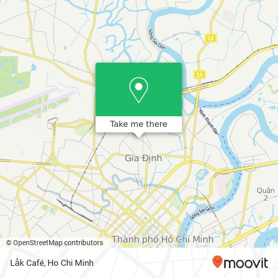 Lắk Café map