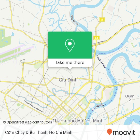 Cơm Chay Diệu Thanh map
