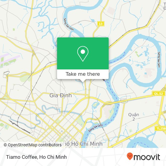 Tiamo Coffee map