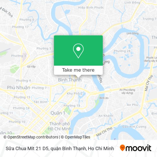 Sữa Chua Mít 21 D5, quận Bình Thạnh map