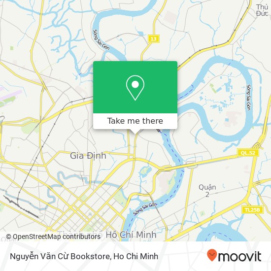 Nguyễn Văn Cừ Bookstore map