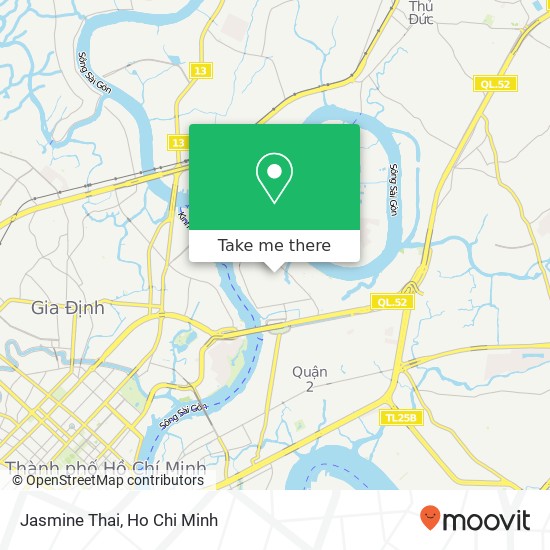 Jasmine Thai map