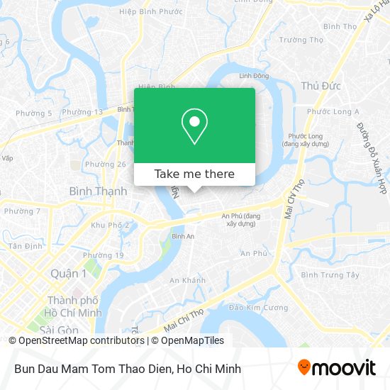 Bun Dau Mam Tom Thao Dien map