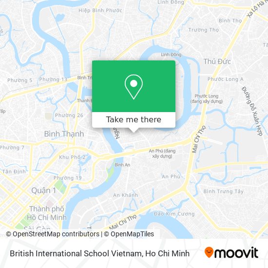 British International School Vietnam map