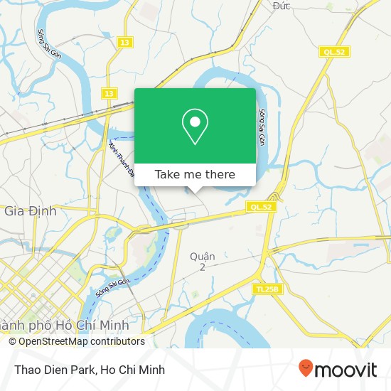 Thao Dien Park map