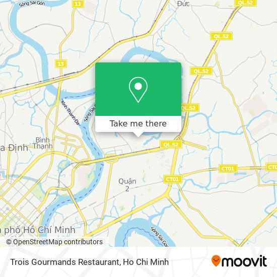 Trois Gourmands Restaurant map