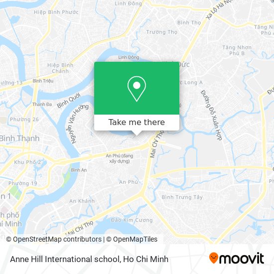 Anne Hill International school map