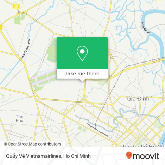 Quầy Vé Vietnamairlines map