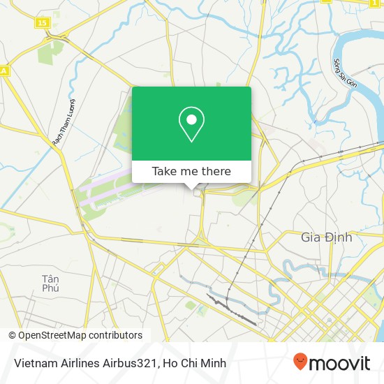 Vietnam Airlines Airbus321 map