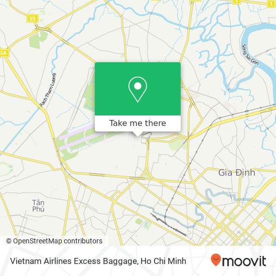 Vietnam Airlines Excess Baggage map