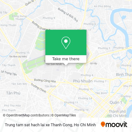 Trung tam sat hach lai xe Thanh Cong map